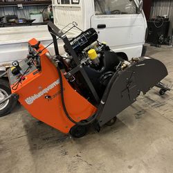 EXCELLENT CONDITION CONCRETE CUTTER WALK BEHIND ROAD SAW AND GRINDER