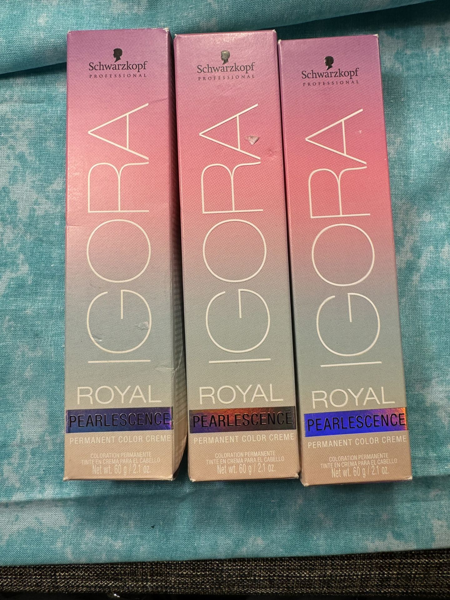 493-MT New Schwarzkopf Professional Igora Royal Pearlescence Hair Three Colors