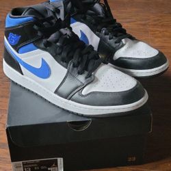 Air Jordan  Black Blue And White 