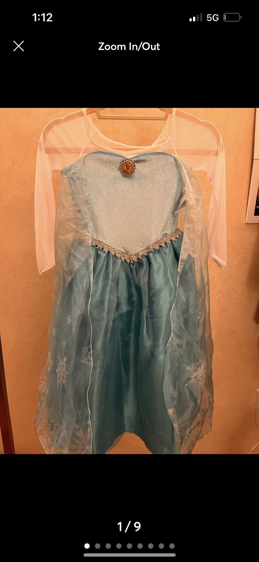 NWT Disney Elsa Frozen Size Small 5/6 Dress