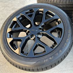 22" Chevy Silverado GOODYEAR Tires Wheels Tahoe Suburban Rim Avalanche Sierra Yukon
