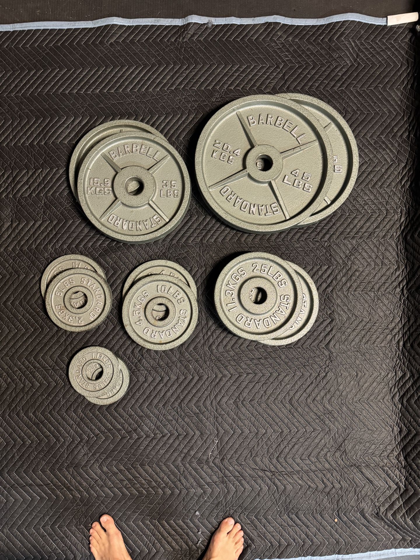 Weight Plates 2.5 Lbs To 45lbs 