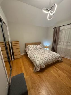 ✨ IKEA Full Size Bed Frame – Modern Wood Style