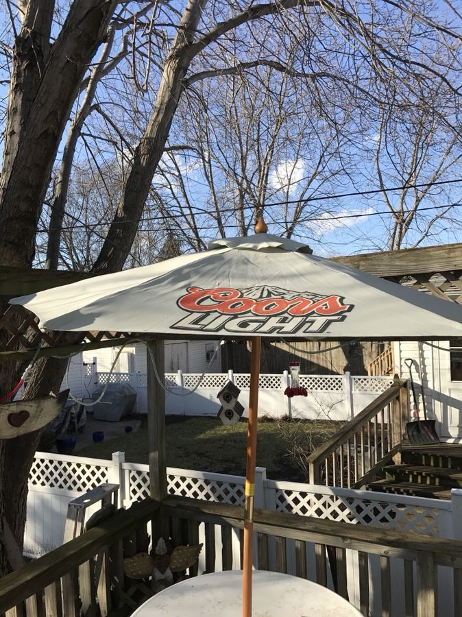 Coors light patio umbrella