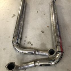 Universal side pipes, chrome
