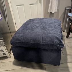 Oversized Ottoman, Navy