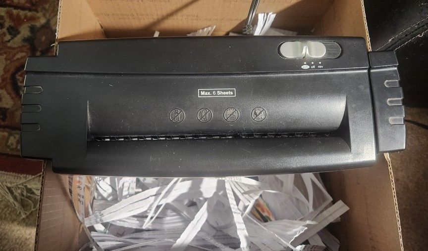 6" Paper Shredder