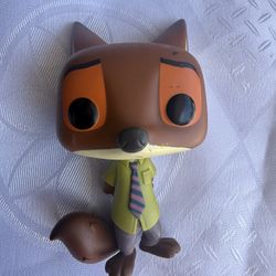 Funko Pop Disney Zootopia Zootropolis 186 Fox Nick Wilde Vinyl Loose No Box