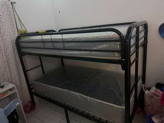 Bunk Bed Twin Over Twin With 2 Mattresses All New Furniture Free Delivery Free Installation