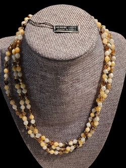 Elegant multistrand Beaded Necklace
