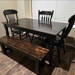 Beautiful 5 F5 Kitchen Table Chairs And Bench