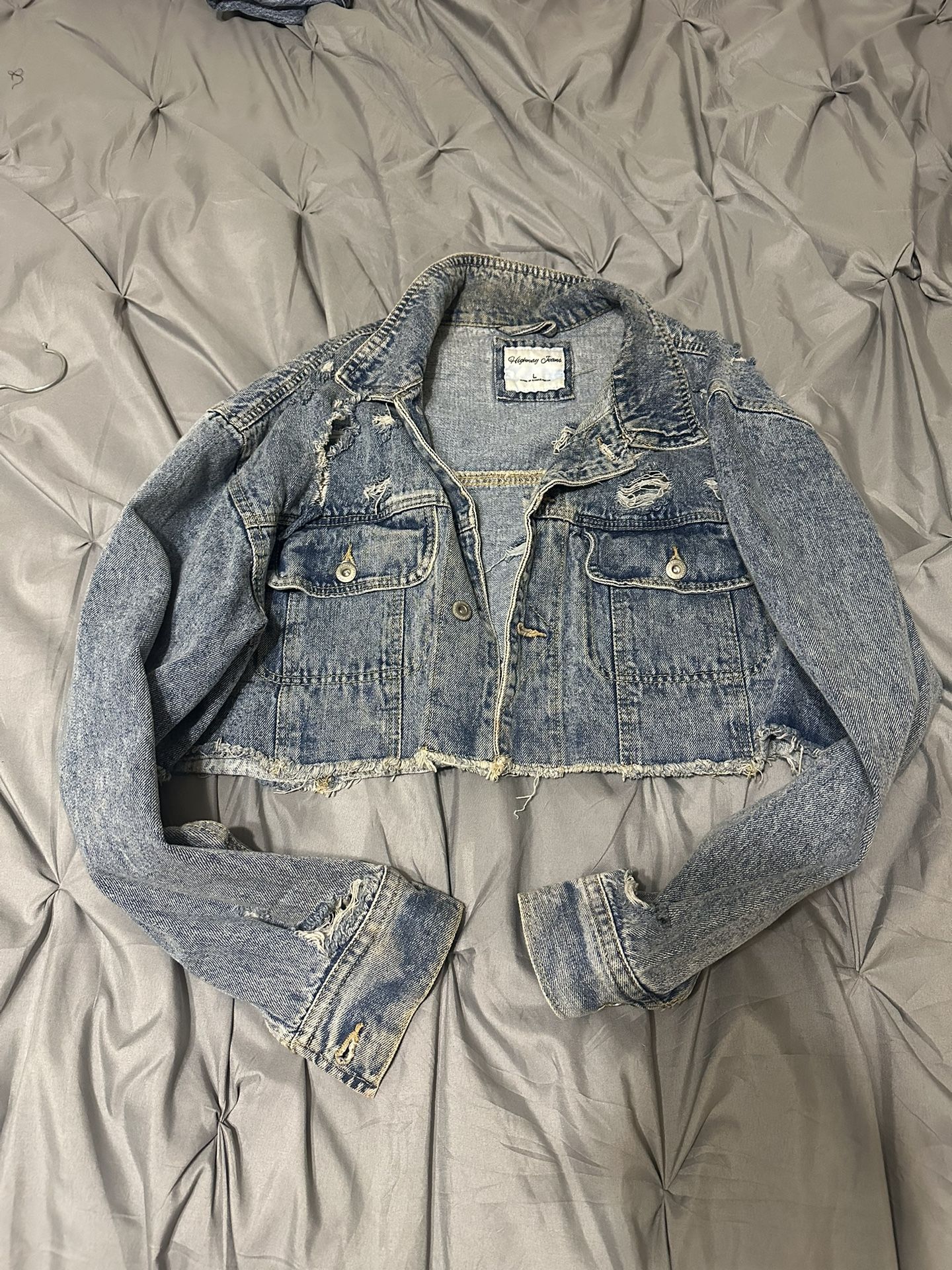 Cropped Vintage Denim Jacket
