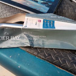 Glacier Bay Stainless Steel Grab Handle For Showers Near Toilets Ada