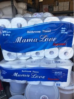 Pack of 30 rolls of 3-ply paper for $22