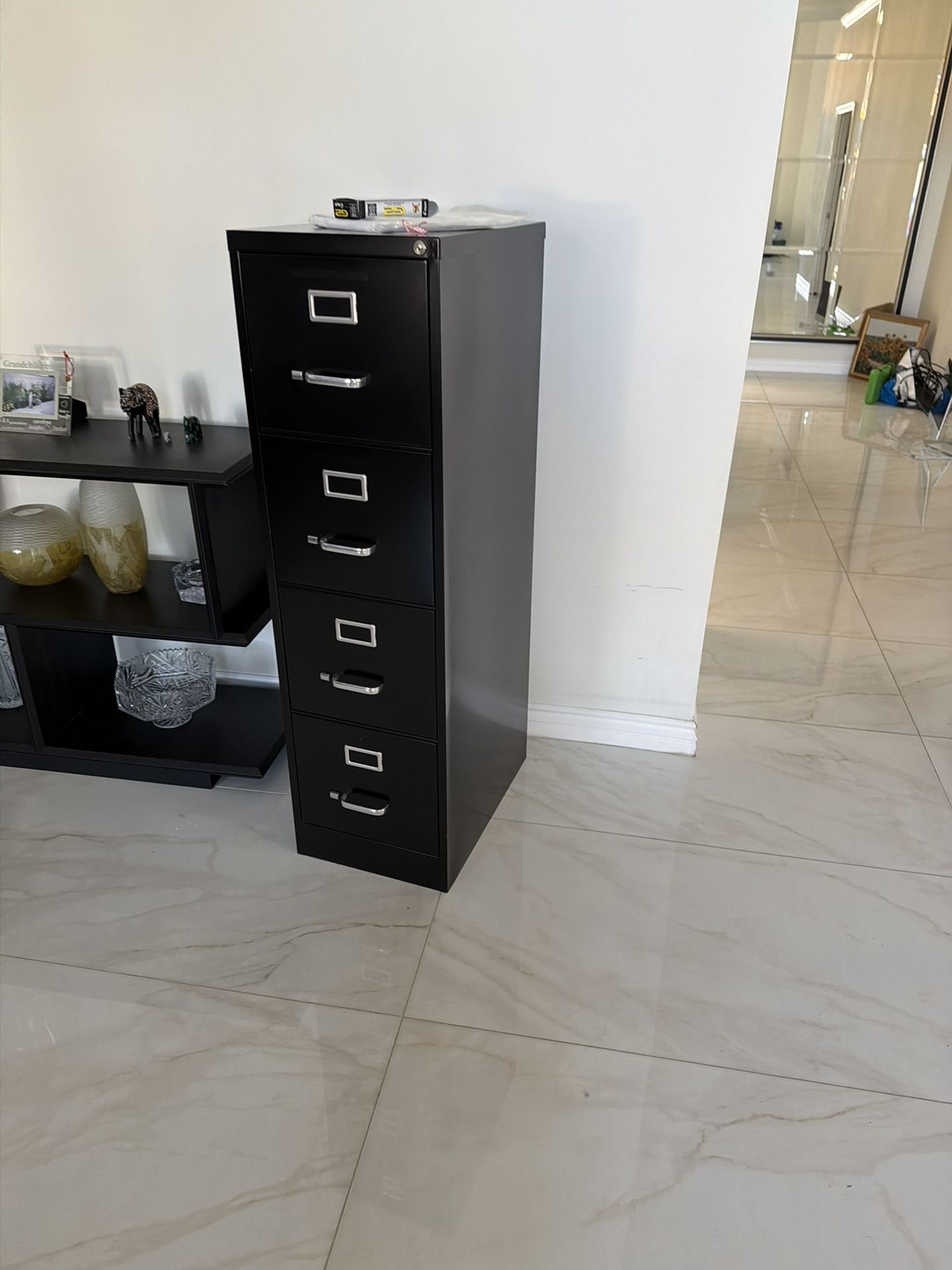 Black Filing Cabinet 4-Drawer