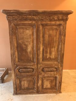 Vintage Hardwood Handmade Cabinet