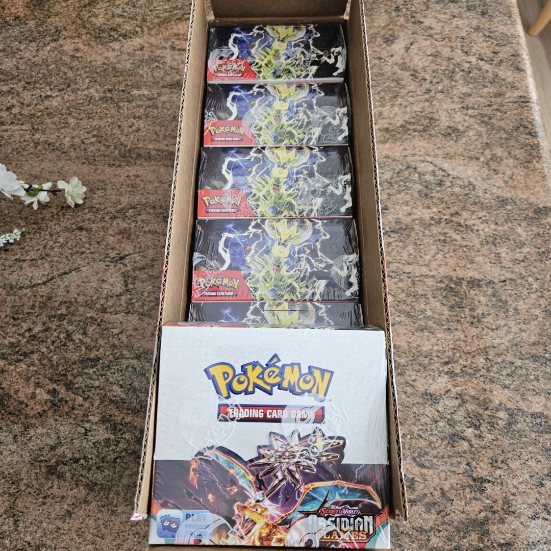 obsidian flames booster box for sale Pokemon SV03: Case VioletObsidian Flames expansion! Obsidian Flames Booster Pack 