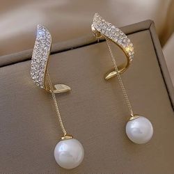 Curved Dangle Earrings