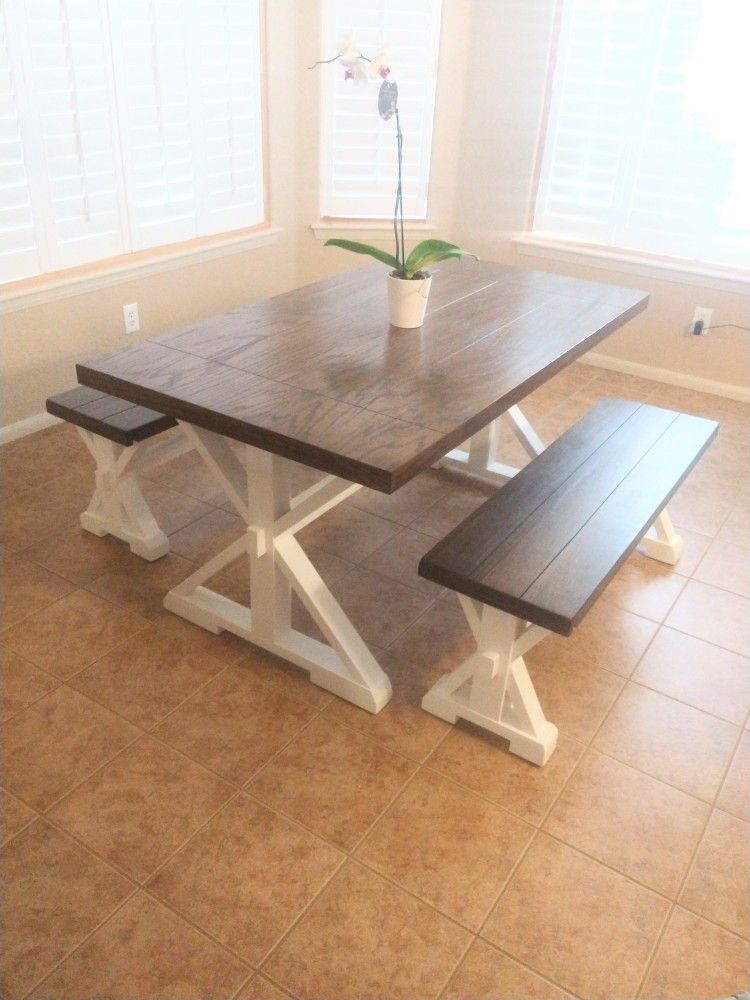 Farmhouse Trestle Dining Table 