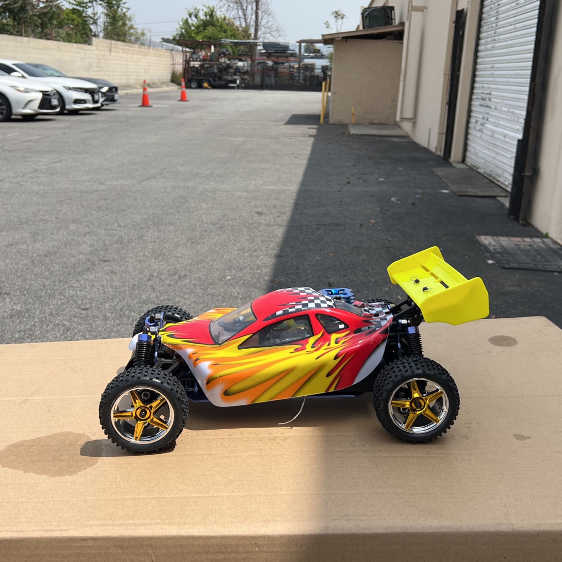 Exceed RC Buggy Radio Car 1/10 2.4Ghz Forza .18 Engine 2-Speed RTR Ready to Run Nitro Powered Off Road Buggy (Fire Red) RC Remote Control Car