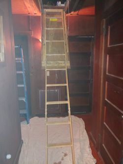 Attic Ladder, Wooden...Great condition