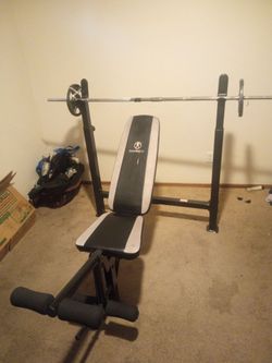 Marcy weight bench Black and grey