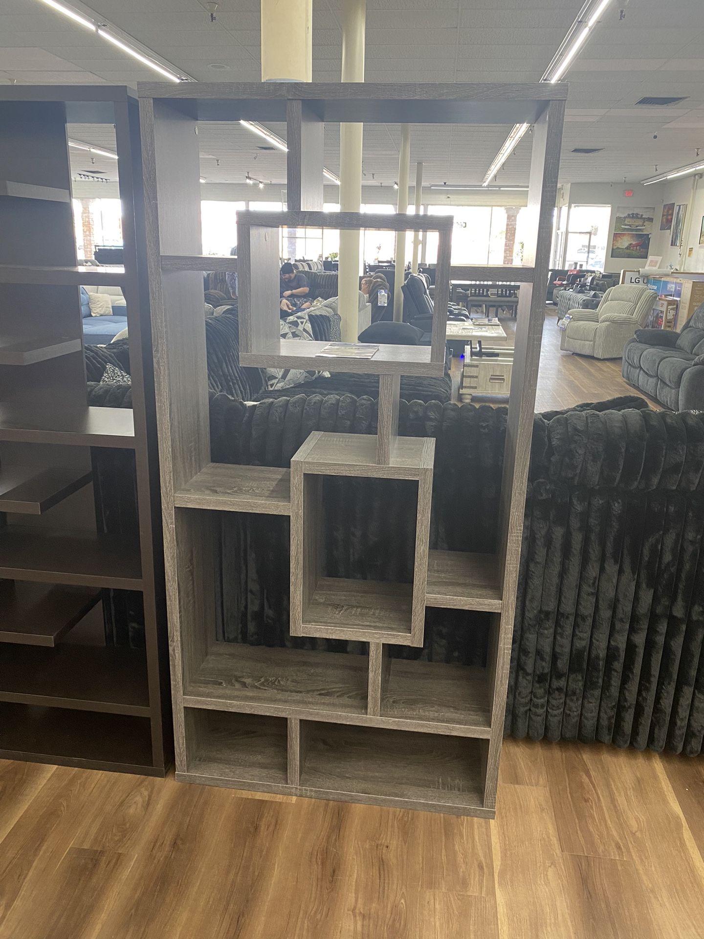 New Bookcase / Shelf In Gray