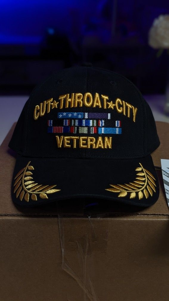 STAFF WORKFORCE CUT THROAT CITY VETERAN HAT
