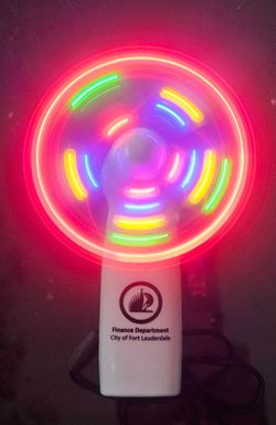 LED Mini Handheld Fan with Night Light & Cooling