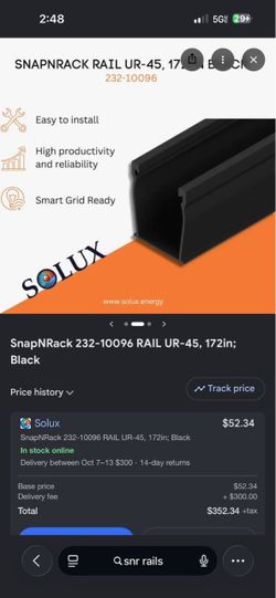 SNR rails
