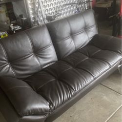 Leather Futon & Day Bed