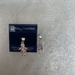Sterling Silver Girl Charms