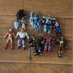 Power Rangers collectible figures and more. in the end I put an extra figure