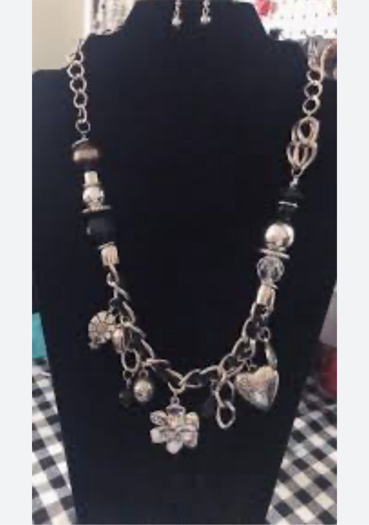 Paparazzi Charmed Necklace Silver Toned