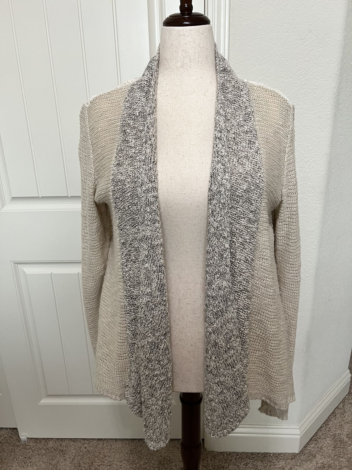 Maurices Beige Knit Cardigan XL