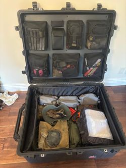 Large Hard Shell Rolling Tactical Case