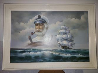 Framed Canvas Seascape By Scott Myers