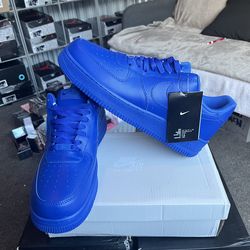 Lowtop blue Air Force ones($80)