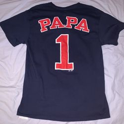 Boston Red Sox “#1 Papa” Navy Blue Majestic Shirt; Men’s L