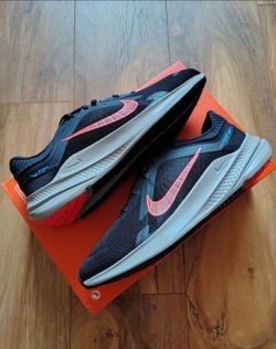 New Nike Quest 5 Running Walking Casual Shoes Black Crimson Men's 9 9.5 11 Women's 10.5 11 12.5
