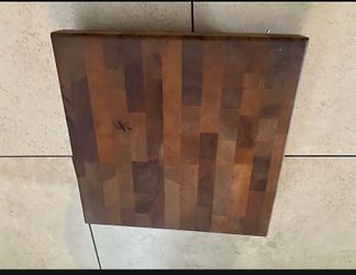 Wood Cutting Board 11 3/8 X 11 3/8 And 1 1/2 Thick Heavy duty cutting board