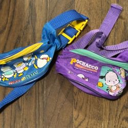 anrio Pekkle and Pochacco Mini Waist Bags Fanny Pack 