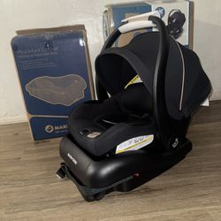 Mico Pro Baby Infant Car Seat w/2 Bases , Soft Headrest Pad, Easy-Install Latch