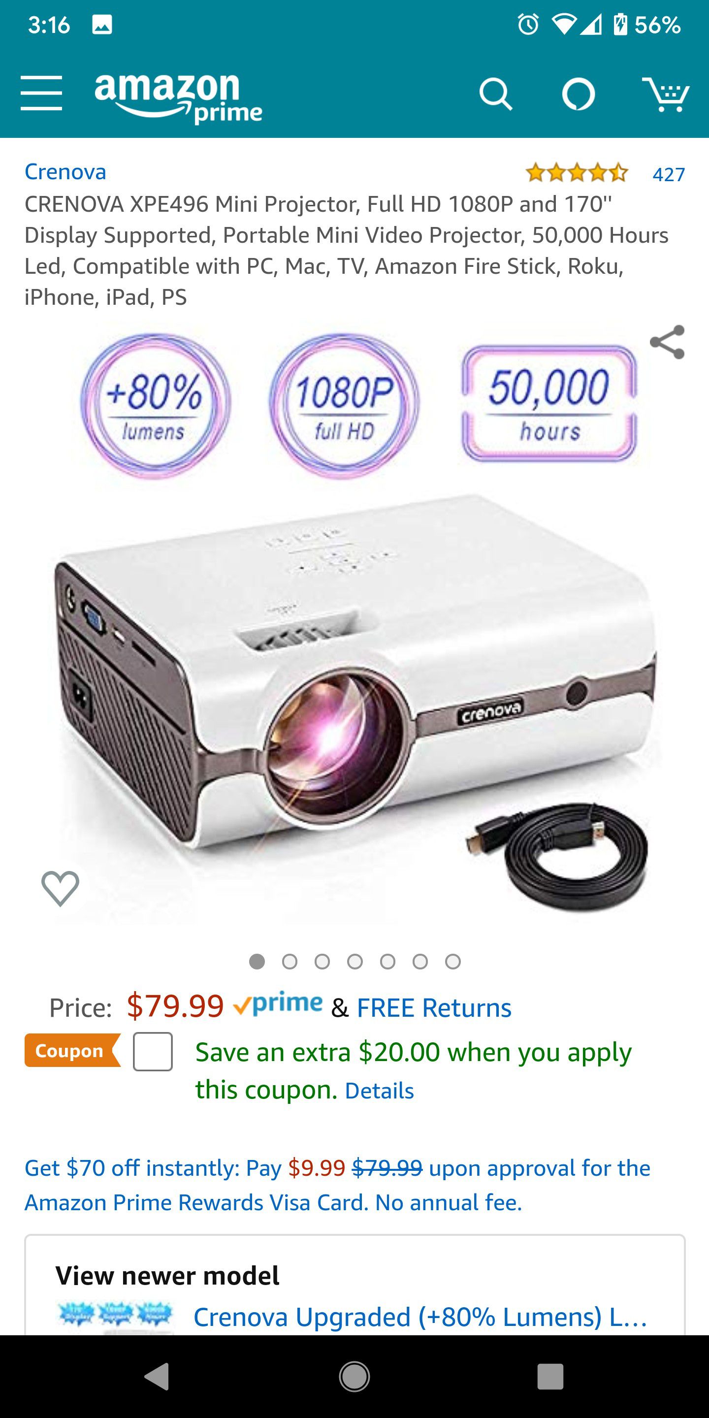 Home theater projector
