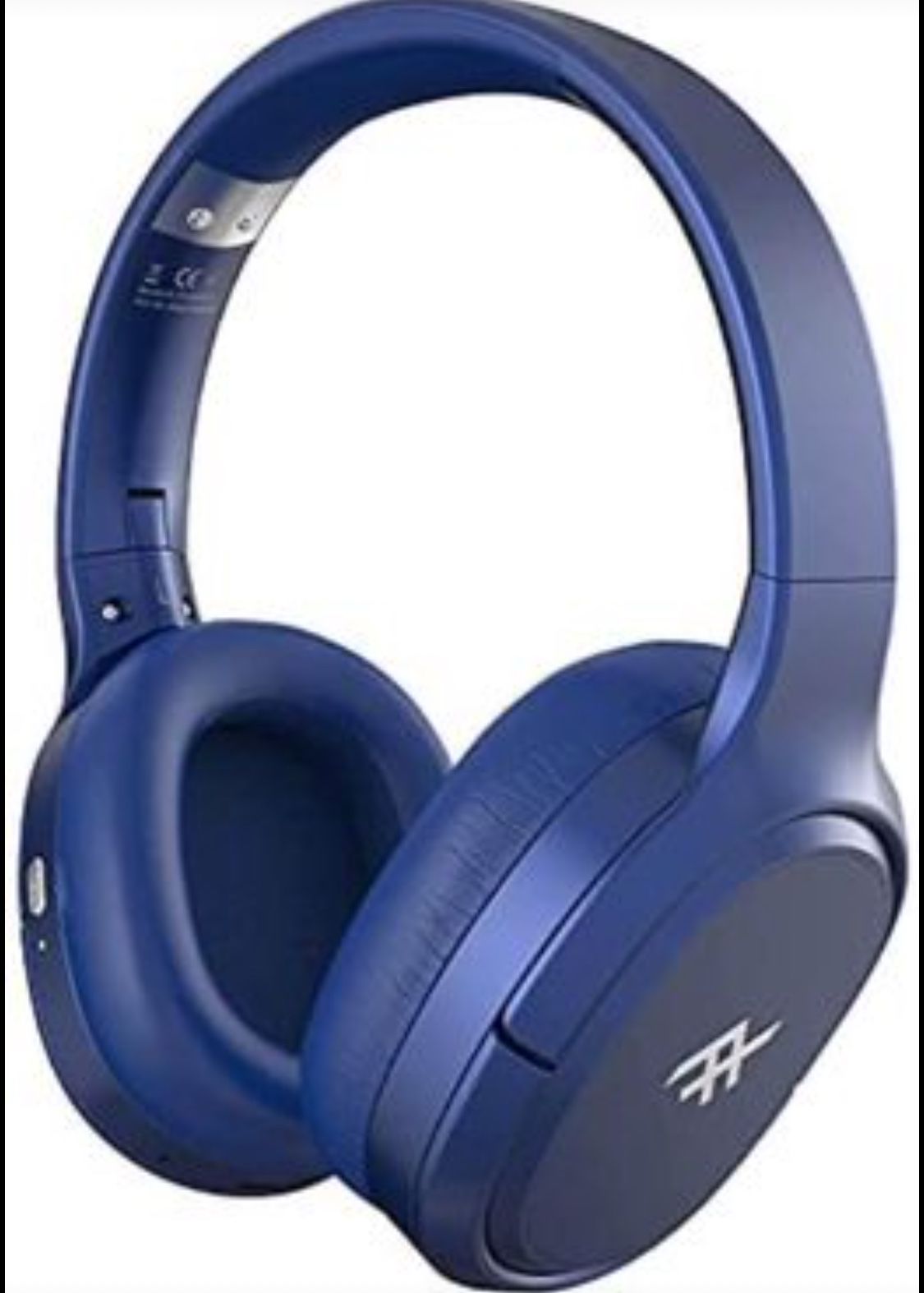 Wireless on Ear Headphones with Active Noise-canceling Technology, Blue