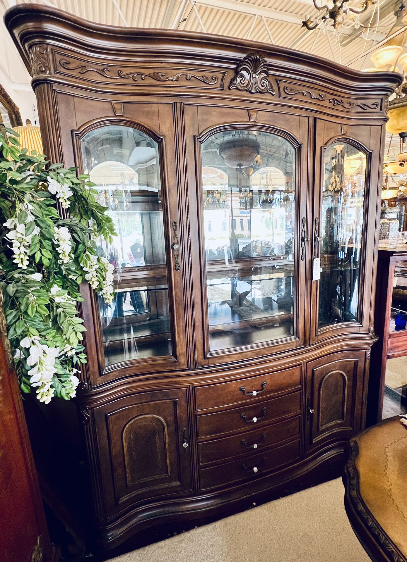 AICO By Michael Amini VILLAGIO China Cabinet - GA