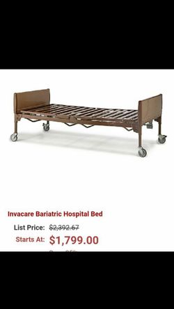 Invacare home care bed