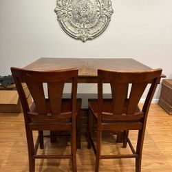 Dining Table With Leaf And Storage 