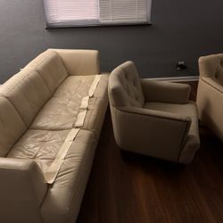 Sofa and two chairs