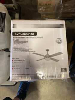 52 in stainless steel fan